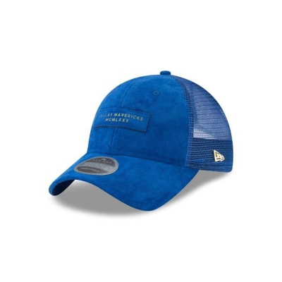 Dallas Mavericks Gorra | New Era NBA Trucker 9twenty Adjustable Cap Mexico - Azules